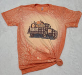 Fall Theme Bleached Tee - Neselle Boutique