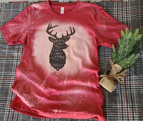 Christmas Reindeer tee - Neselle Boutique