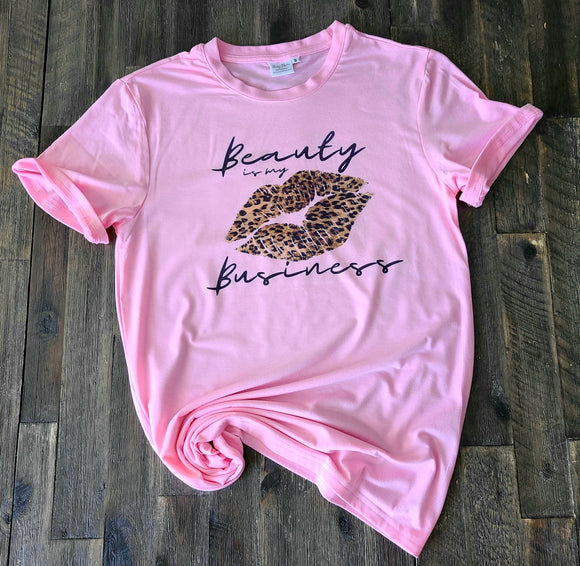 Beauty is my business - bright pink - Neselle Boutique