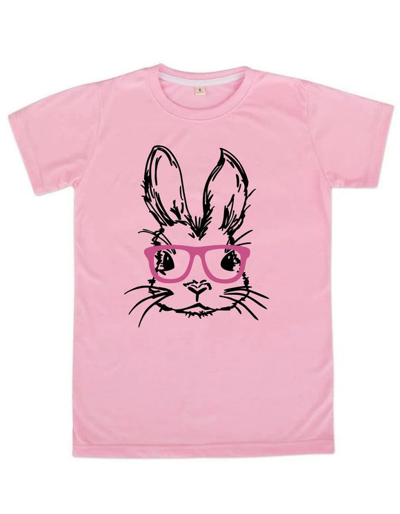 Cute bunny with pink glasses - 4 colors! - Neselle Boutique