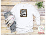You Can't Sit With Us leopard - white or grey long sleeve - Neselle Boutique