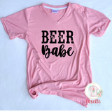 Beer Babe - vneck or crew/multiple colors! - Neselle Boutique