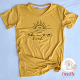 Take me to the beach - crew & v neck/multiple colors - Neselle Boutique