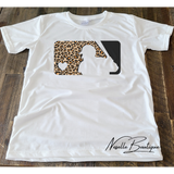 Leopard baseball tee - 2 colors - Neselle Boutique