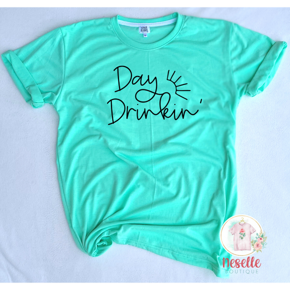 Day Drinkin' - crew & v neck/multiple colors! - Neselle Boutique