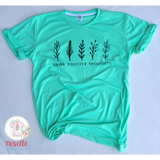 Grow Positive Thoughts - crew & vneck, multiple colors - Neselle Boutique
