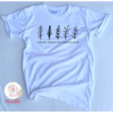 Grow Positive Thoughts - crew & vneck, multiple colors - Neselle Boutique