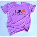 Hello Pumpkin - crew & vneck/multiple colors - Neselle Boutique