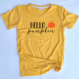 Hello Pumpkin - crew & vneck/multiple colors - Neselle Boutique