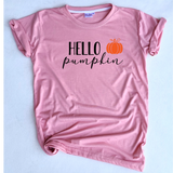 Hello Pumpkin - crew & vneck/multiple colors - Neselle Boutique