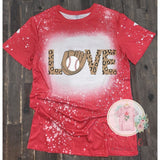 LOVE - faux bleached tees