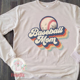 Retro Baseball Mom Sweatshirts