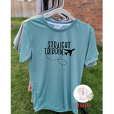 Straight Trippin'  - crew or vneck & multiple colors - Neselle Boutique