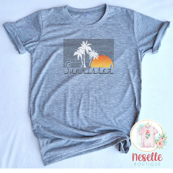 Sunkissed - crew or vneck/multiple colors - Neselle Boutique
