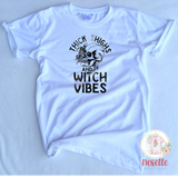 Thick Thighs and Witch Vibes - crew & vneck/multiple colors - Neselle Boutique